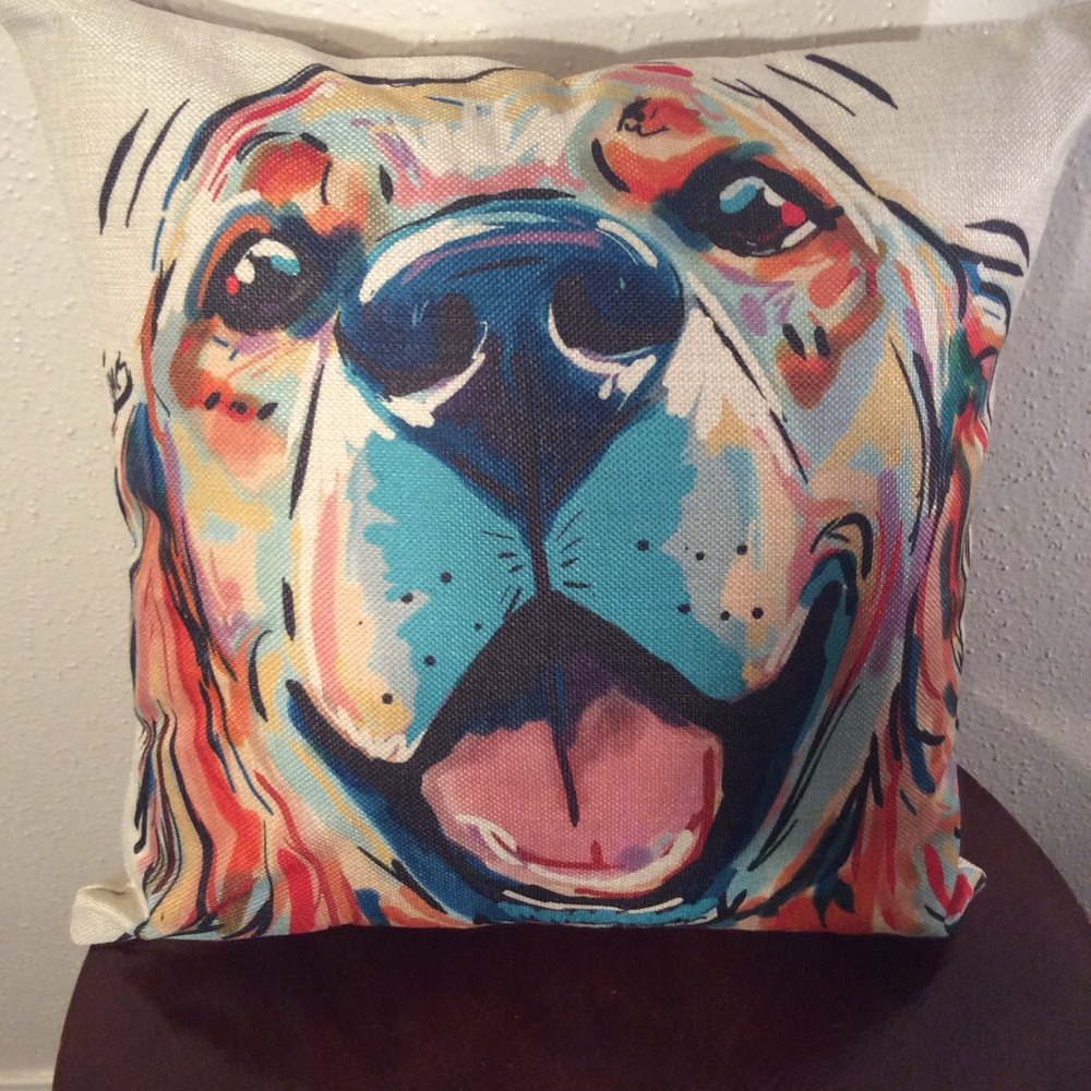 New Handmade Dog Decorative Throw Pillow